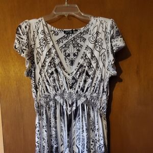 Apt9 Black and white dress